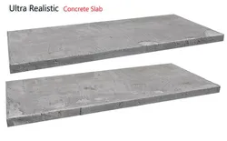 Ultra realistic Concrete slab Low-poly 3D model