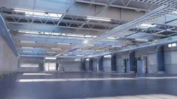 Warehouse in clouds 3D model