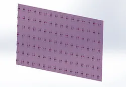 112 Paperclip Folded Dipole Antenna Curtain Phased Array for 5.8 GHz