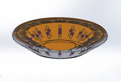 5.8 GHz Circular Paperclip Folded Dipole Phased Array Antenna