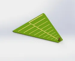 800 MHz ~ 6 GHz Log Peroidic Wideband Microstrip PCB Antenna