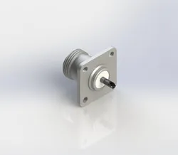 Amp / TE Connectivity N-Type 11 GHz Coaxial 1" (25.4 mm) 4-Hole Flange Connector