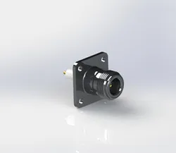 Amp / TE Connectivity N-Type 11 GHz Coaxial 1" 4-Hole Flange Connector