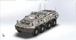 Armored personnel carrier (APC BTR-80)