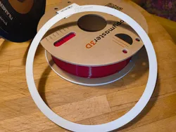 Cardboard filament spool rim