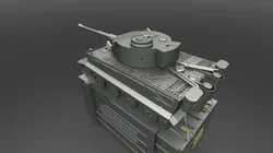 Charcoal grill "Tiger tank"