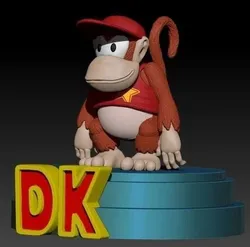diddy kong 3D Print Model in Memorabilia 347366