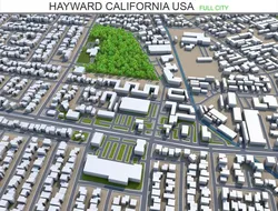 hayward city california usa 20km