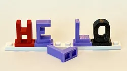 LEGO compatible Letters and Numbers