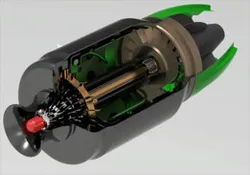Model centrifugal jet engine
