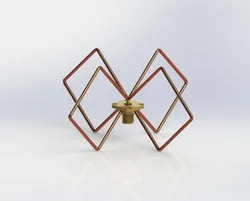Orthoginal Dual BiQuad (omnidirectional) 2.4 GHz Antenna