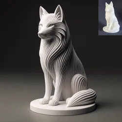 Wolf Sculpture