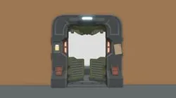 XYZ School Coursework. Sci-fi saloon door.