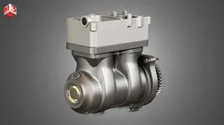 air brake compressor - two piston - d13 diesel engine