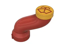 Alfa Romeo 147 - Windscreen wiper washer water tank spout [with Fusion 360 source file]