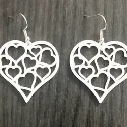 Creality Cloud | Heart Cascade Earrings - Valentine's Day | ملفات الطابعة ثلاثية الأبعاد