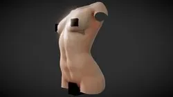 Fit Female Anatomy - Torso base mesh