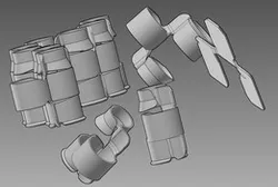 metallic belt caliber 30 m1, braz, Autodesk Inventor & Fusion 2013