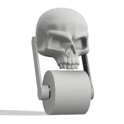 Skull Toilet Paper Holder