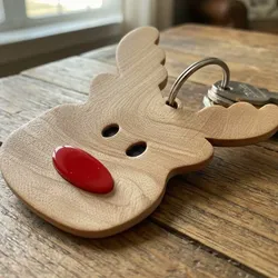 3D printer bestanden | 3MF | Rudolph Reindeer Keychain | Easy Print Christmas Gift 🦌