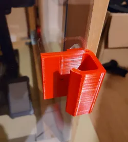 Acrylic Door Handle with a metal plate for a magnetic door catch