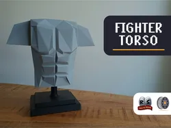 Creality Cloud | Fighter Torso | Runescape Display Piece | NO CFS | ملفات الطابعة ثلاثية الأبعاد