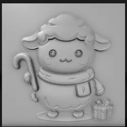 Creality Cloud | sheep with Christmas candy | ملفات الطابعة ثلاثية الأبعاد