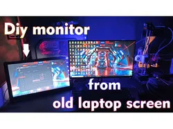 DIY Monitor from Old Laptop Screen