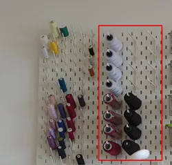 Ikea Skadis Pegboard - Overlock Sewing Thread Spool Holder
