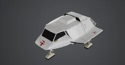 Nave de Invasión Inspirada en Serie de Ciencia Ficción de 1983 – Modelo para Impresión 3D