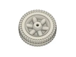Replacement wheel for grill