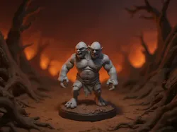 Two headed Ogre - DND monster