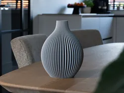 Vase LOUISE - Ribbed Spherical Vase