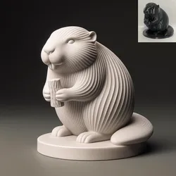 Beaver Sculpture
