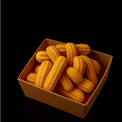 caixa de mini churros