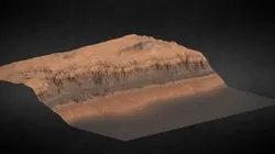 Canyon Cliff Face Low Poly
