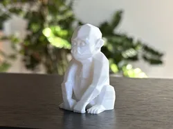 Cute Low Poly Baby Gorilla (No Supports)