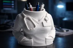 Doctor Coat Pen Holder – 3D Printed Medical Desk Organizer
