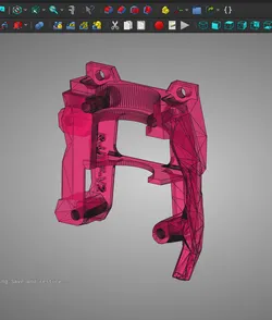 Filamatrix Stealthburner Rear for Rapido V2 UHF with Mounting Eyes instead of forks