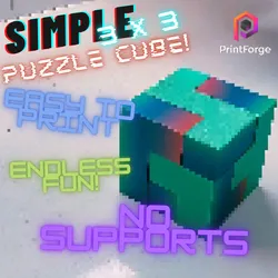 Gratis Other STL indir - Simple 3X3 Puzzle Cube! - PrintForge Official