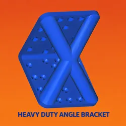 Heavy duty angle bracket (square)