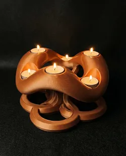 Modern Geometric Candle Holder | Abstract Tealight Stand | Minimalist Home Decor