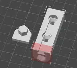 Modular Glasses Rack Shaft - Countersunk Holes for Drywall Screws