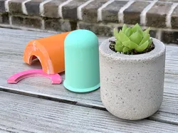 Small reusable rounded bottom planter mold
