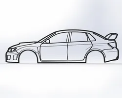 Subaru Impreza WRX STI 3rd gen Wall Art Stink Eye