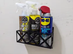 Wall-mount spray bottle spray can holder