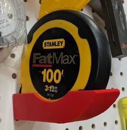 100' Tape Measure Pegboard Holder