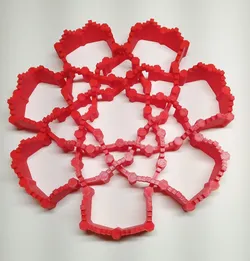 21 Crossing Knotted Kastle 1