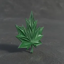 3D Printed Maple Leaf Emblem