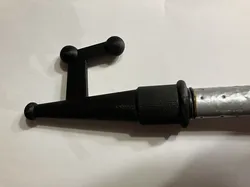 Boat hook from mop handle/broom handle